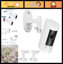 2-Pack Adjustable Security Wall Mount Bracket for Surveillance Cameras - White,