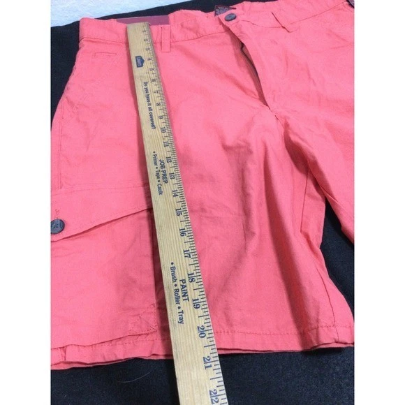 Pantalones Cortos Carga Merona Para Hombre Coral Talla 36 Algodón Frente Plano Talla 36 Foto 4 de 4