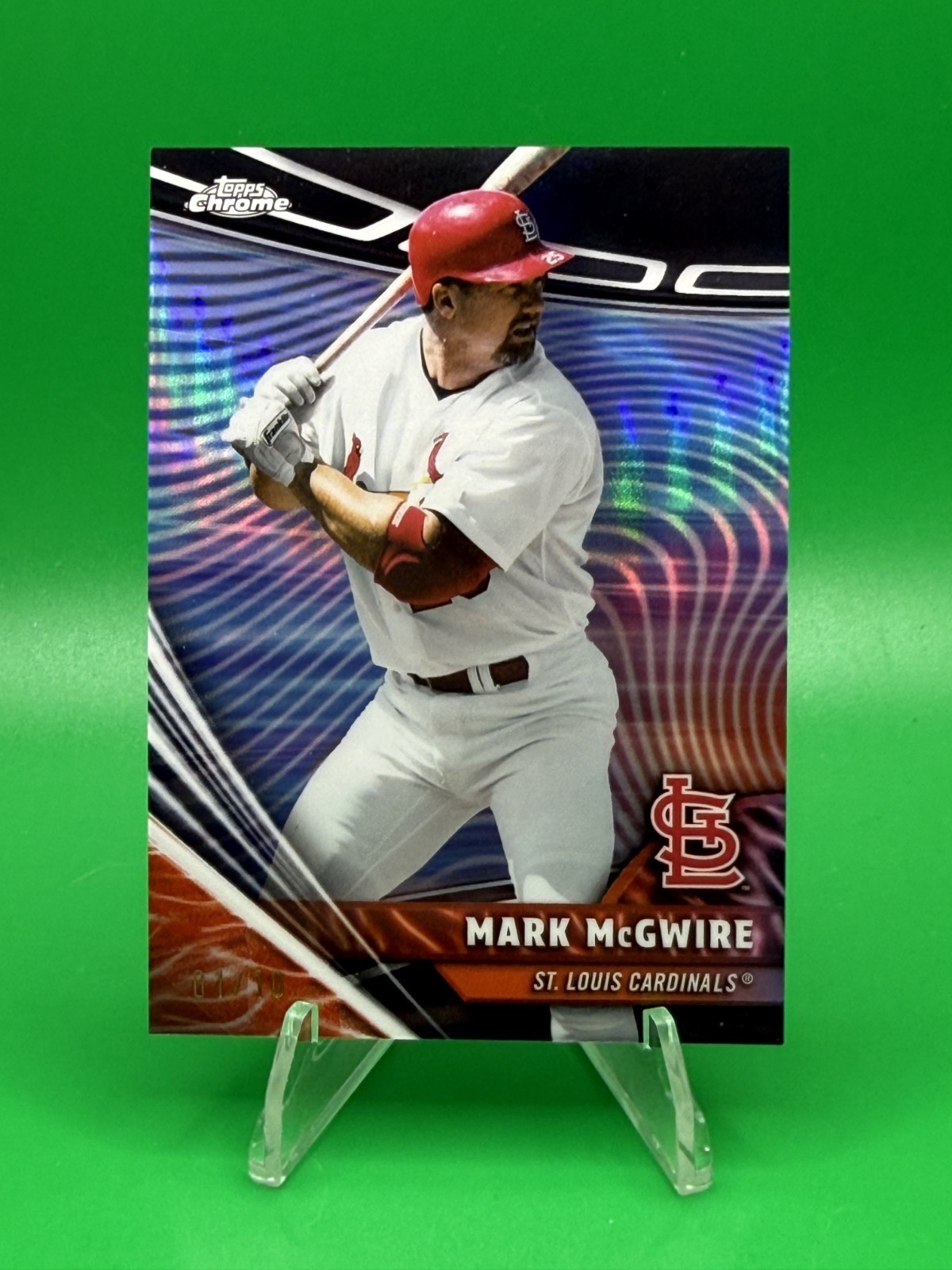MARK MCGWIRE 2026 TOPPS CHROME #RVH-4 RIVALS HOME BLACK REFRACTOR /10 Bookend