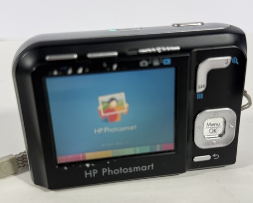 HP Photosmart M447 5.0 MP Digital Camera Black Model SNPRB-0704 Tested Working - Picture 3 of 12