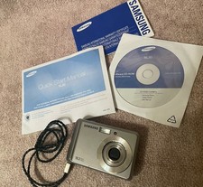 SAMSUNG SL30 Digital Camera LCD 10.2 MP Silver w/ Wrist Strap