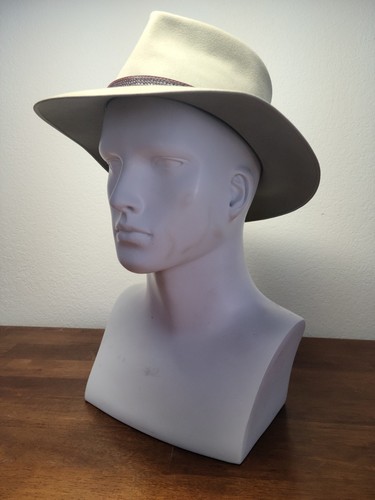 Chapeau Vintage Stetson Open Road 3xxx En Castor – Taille 7 1/8 Long Ovale, Fabriqué Aux USA
