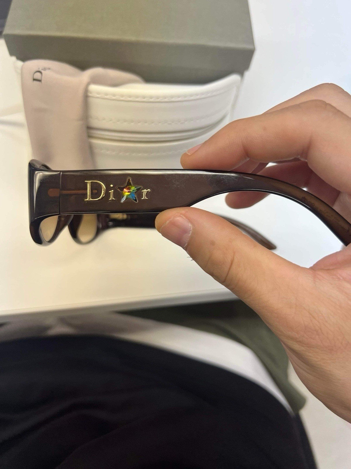 Dior Women's Rectangular Gradient Sunglasses Blac… - image 3