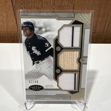 2024 Topps Tier One - Tier One Relics Frank Thomas #T1R-FT Dual /49 (MEM)