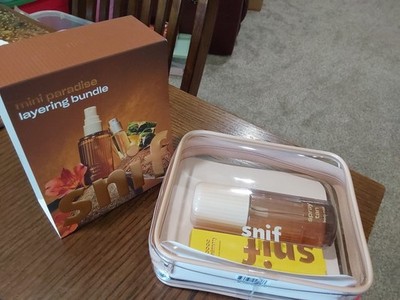 SNIF FINE FRAGRANCE ''MINI PARADISE LAYERING BUNDLE'' SPRAY TAN/COCO SHIMMY NEW!