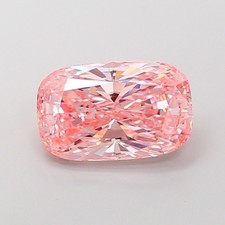 5.03 Ct Cushion Fancy Vivid Pink Lab Diamond VS2 IGI Certified Women Ring Gift