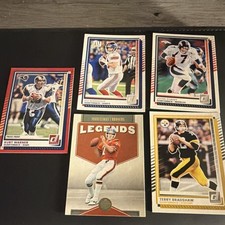 Donruss Press Proof NFL Warner Manning Elway Bradshaw Card Lot (5)