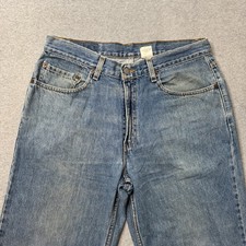 Vintage Levis 505 Jeans Mens 34x30 Blue Denim Faded Relaxed Made in USA 90s