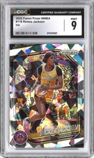 Rickea Jackson LA Sparks 2025 Panini Prizm WNBA Cracked Ice CGC 9