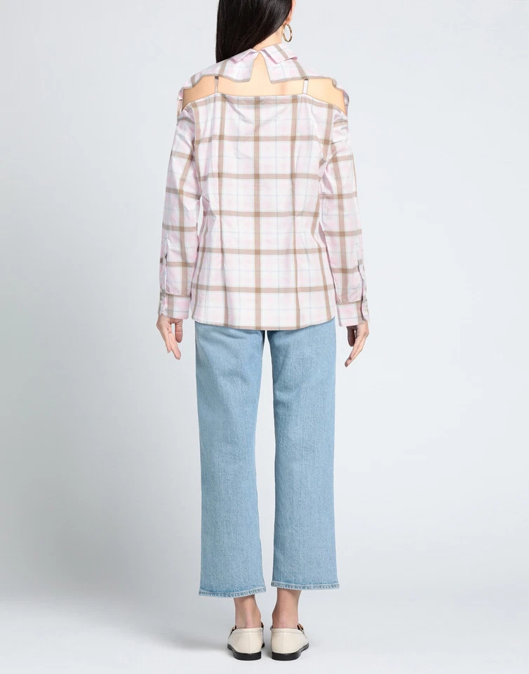 RRP€245 BALOSSA Button-Up Shirt IT44 US8 UK12 L Pink Long Sleeves - Image 2 of 4