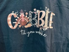 Ladies Pullover Shirt Goble Turkey Long Sleeves Size 2XL