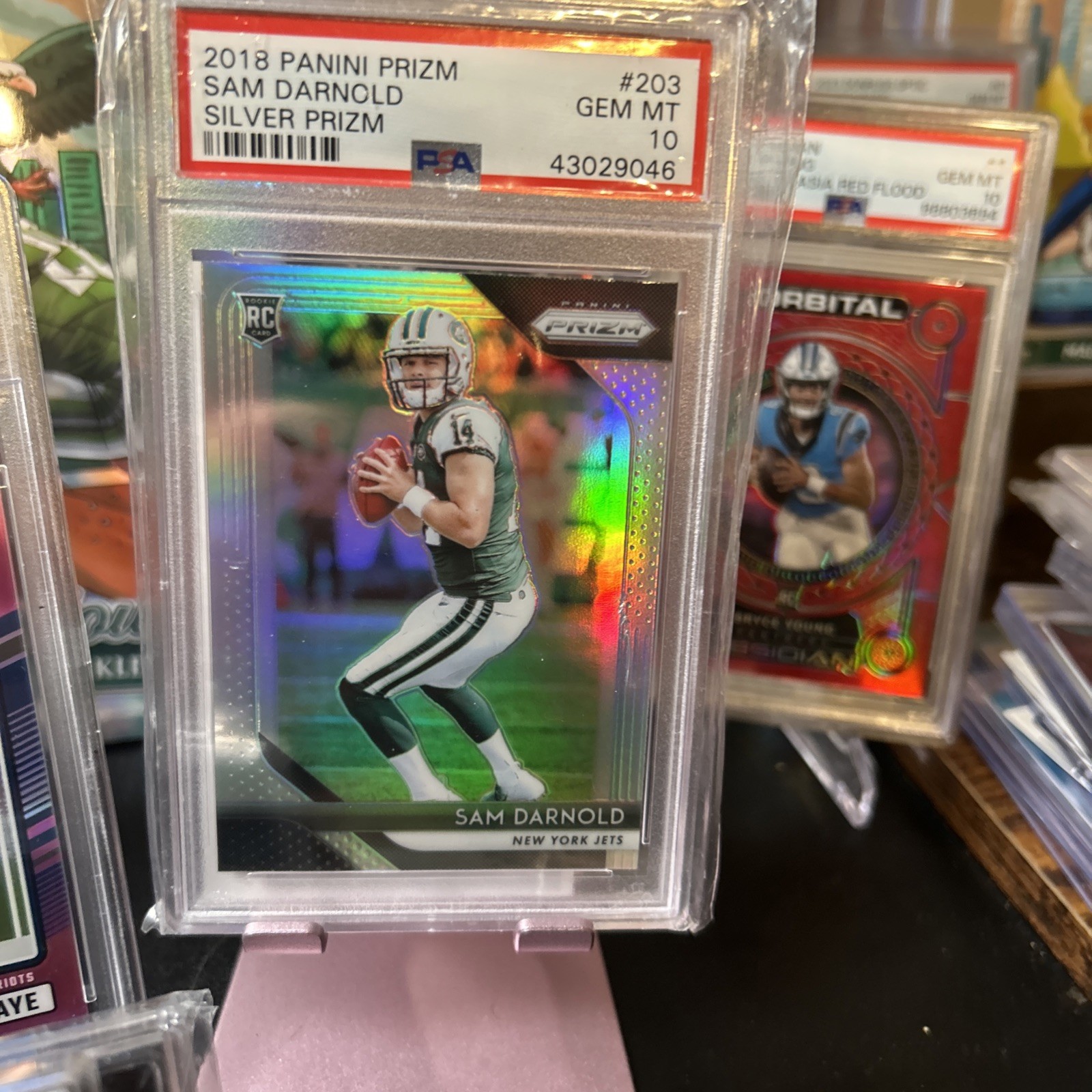 2018 Panini Prizm - Rookie Sam Darnold #203 Silver Prizm (RC) PSA 10