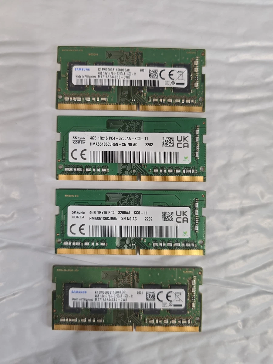 Samsung DDR4 SDRAM 4 GB Capacity per Module Memory (RAM) for sale