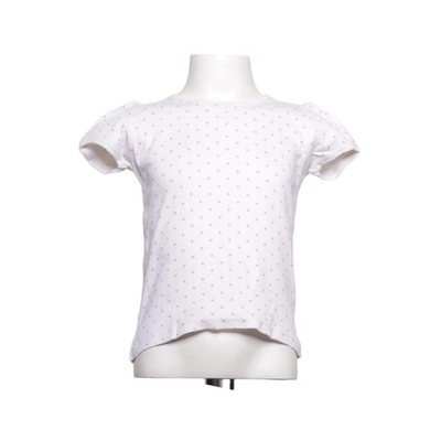 Mini Boden, T-shirt, Größe: 116, Weiß/Pink, Baumwolle, Gepunktet, Mädchen #zyK