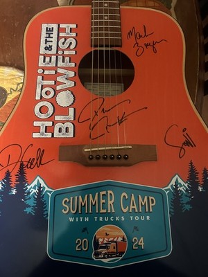 Hootie & The Blowfish Signed Epiphone DR-100 Guitar Summer Camp Tour 2024 COA