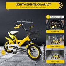 12" Bike Children Bicycle Kids Outdoor Bicycle for Boys and Girls 3-6 Years Old