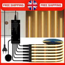 LED Light Kit for Acoustic Wall Slat Panels Touch Sensor Shelf Lighting UK