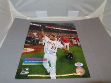 Francisco Rodriguez Signed Los Angeles Angels 8x10 Photo Autographed PSA/DNA COA