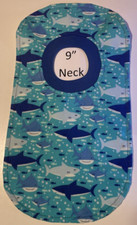 Bib 9" Neck Pull Over Head T-Shirt Special Needs Drool Cotton Flannel water resi