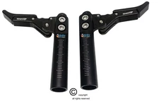 Wheelchair Aluminum Scissor Brakes Wheel-Lock. Fits Most Standard Wheelchairs