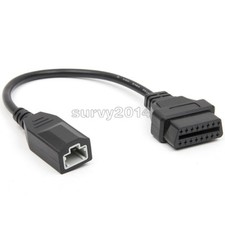 For Honda 3Pin To 16Pin OBD2  Auto Car Diagnostic Adapter Connector Cable 30cm