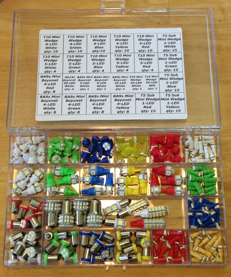 194 peças LEDs painel de instrumentos painel cortesia velocímetro marcador lâmpadas lâmpadas - Imagem 3 de 4