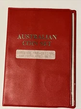Australia Pre decimal 1953 - 1964 UNC Set in RED WALLET  (3443175/P5)