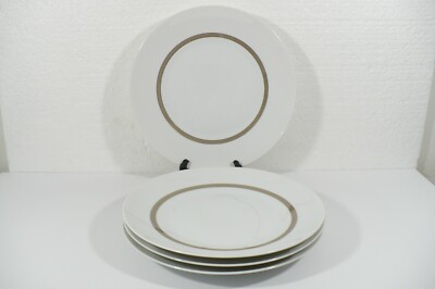 4 Rosenthal GALA BROWN Raymond Loewy Beautiful 10-3/8'' Dinner Plates