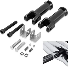 PSLER Left and Right Street Bob Foot Pegs, Softail Passenger Footpeg Supports