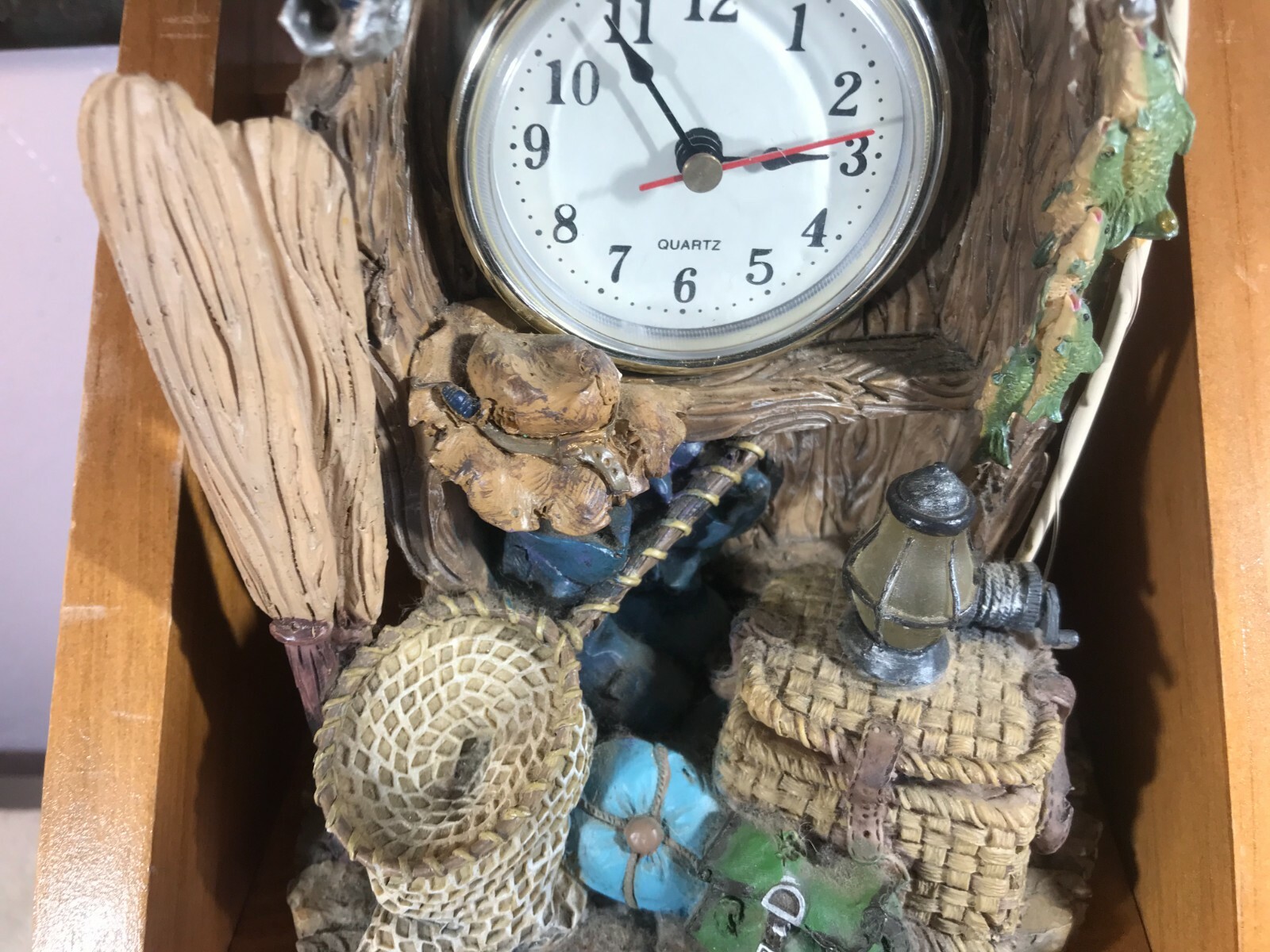 Fishing Boat Clock Gone Fishing A Beautiful Piece with Great Detail 8.5