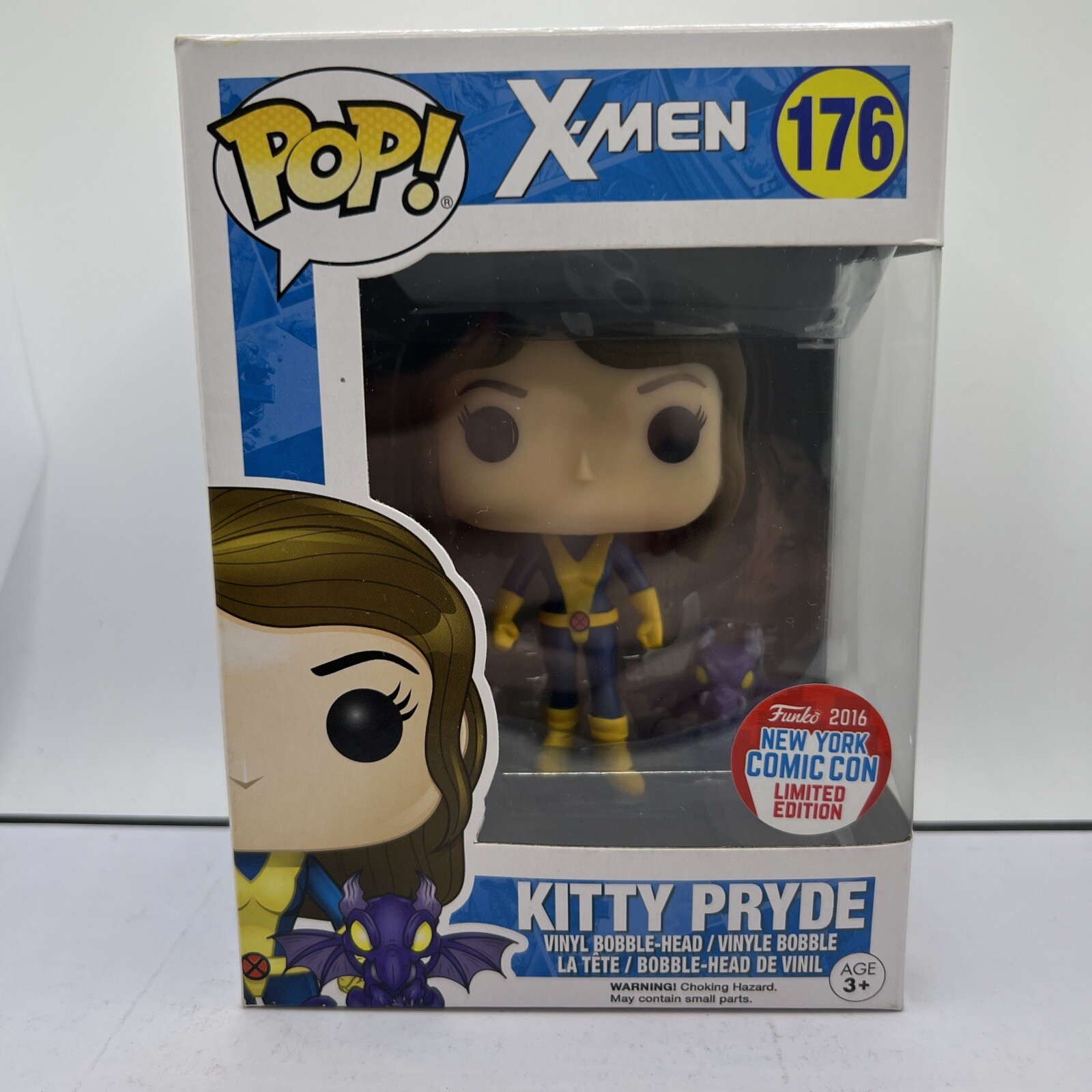Sale Funko Pop X-Men Kitty Pryde #176 2016 Nycc Exclusive Bobblehead With Protector