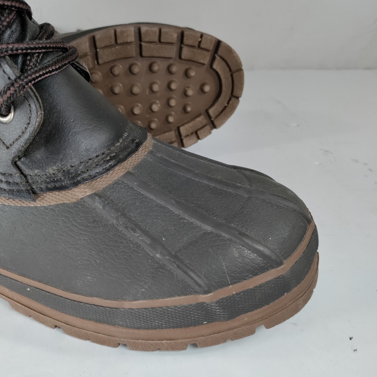 Rugged Outback Thermolite Winter Boots Mens 12 Brown Leather  display picture 1