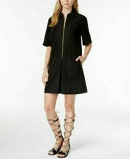 Rachel Roy ~Pleated Shift ~~Dress~S~Black~NWT~Retail $129~Sale!!!