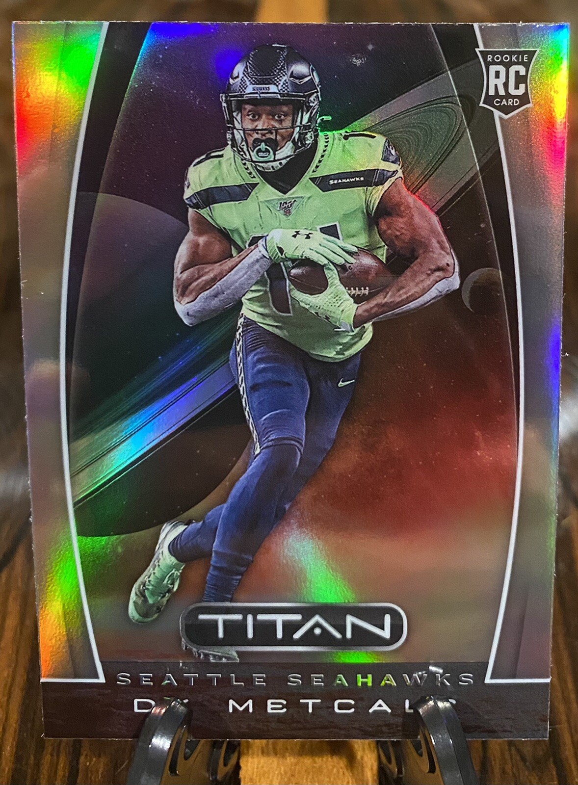 DK Metcalf 2019 Chronicles Titan Rookie Silver Holo Prizm. Seahawks RC D.K.