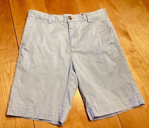 Vineyard Vines Chino Shorts Boys 10 Lt Blue EUC - Picture 2 of 5