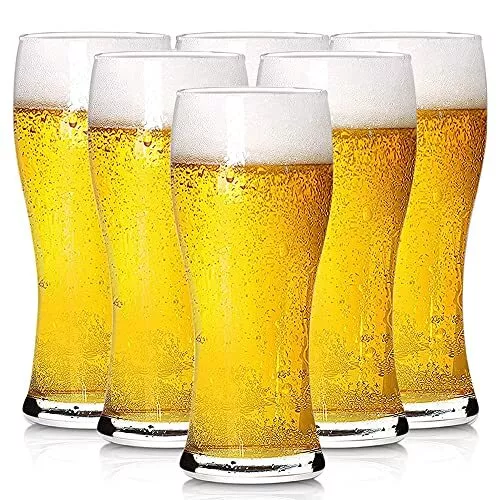 16oz Beer Glasses Set Of 6 Pilsner Beer Glass Craft Beer Glasses Beer Glassware 