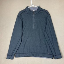 Tommy Bahama Sweater Mens Extra Large Gray Reversible Pullover Marlin Logo Adult