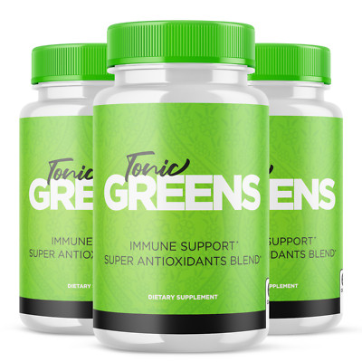 (3 Pack) Tonic Greens Pills, Tonic Greens Immune Support Pills (180 Capsules)