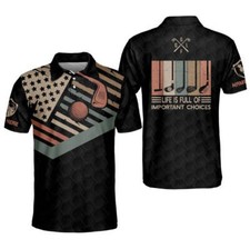 Life Is Full Of Important Choices Golf Polo shirt, Golf club Shirt, Gifts For Go