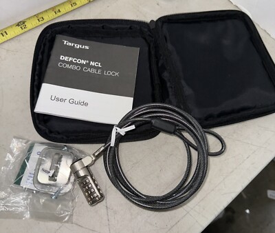 TARGUS DEFCON CL COMBO LAPTOP CABLE LOCK Ultrabook Combination With ...