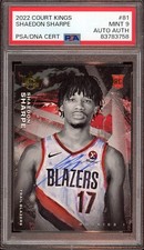 2022 Panini Court Kings #81 Shaedon Sharpe Level I Rookie Card Auto Psa MINT 9