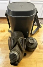 Pre-owned German Drager Gas Mask With Carrier