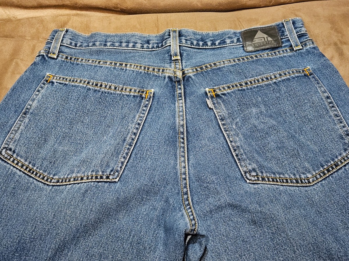 Men's VTG Levi's SilverTab Baggy Jeans Orange Label Zipper Men's VTG Levi's SilverTab Baggy Jeans Orange Label Zipper