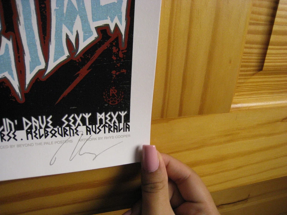 Eagles of Death Metal Poster Queens of the Stone Age S/N Signed Numbered - Image 3 of 3