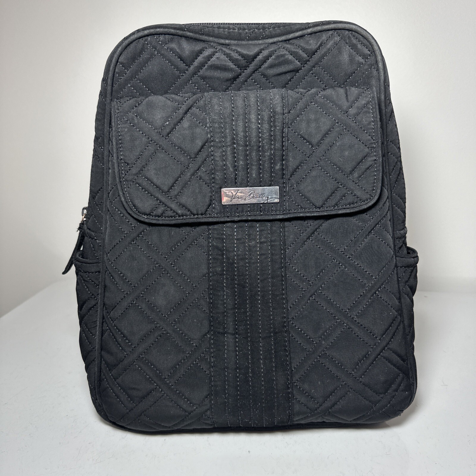 Vera Bradley Black Quilted Backpack Purse