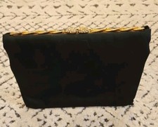Vintage Black 1950S/60S Clutch Purse Evening Bag