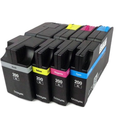 Lavasciuga Beko Kit 5 Cartucce D'inchiostro Compatibili Lexmark 200XL - Per Stampanti OfficeEdge Pro4000, Pro5500, Pro5500t Inchiostro Per Lexmark Officeedge Pro5500