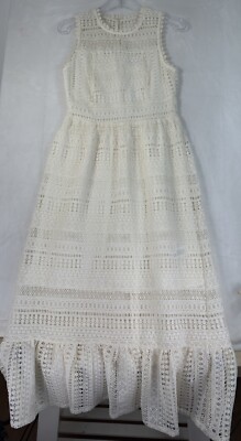 Eri Ali Lilou Trumpet Dress Ivory White Wedding Boho Sleeveless - Main Image