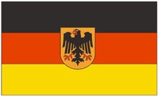Calcomanía adhesiva bandera internacional de Alemania