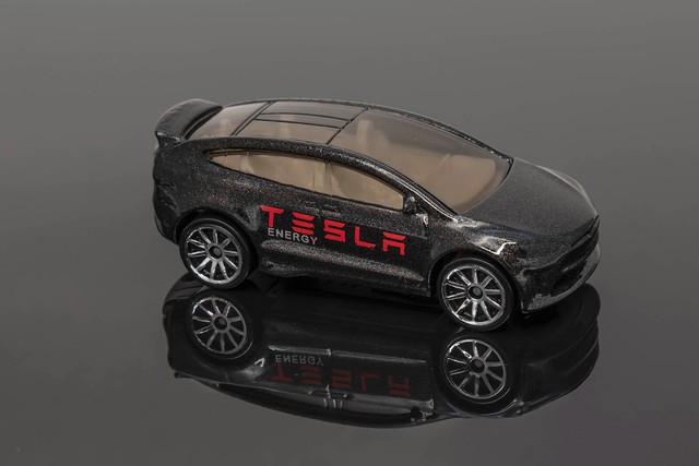 Hot Wheels Tesla Model X DTX01 Black Loose Fast Ship L54 ...